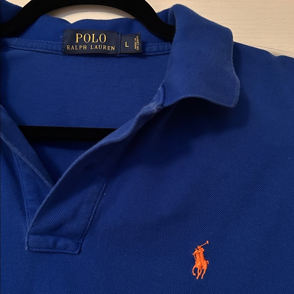 Polo by Ralph Lauren Men's Cornflower Blue Polo Shirt size large - Picture 2 of 3